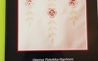 Jugend-kukka kirjonnassa Onerva Puhakka-Hyvönen
