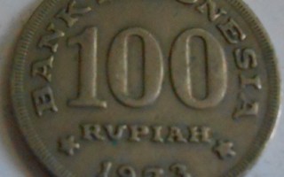 INDONESIA  100 Rupiah  v.1973 KM#36  Circ.
