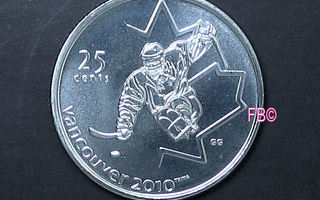2010 Kanada 25c. Paralympia Juhlaraha Kelkkajääkiekko UNC.