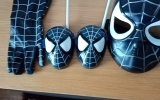 Spiderman varustukset, kaksi puhelinta ym