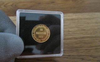 10 markkaa 1913. Kultaraha.