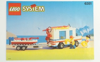 Lego System ohje 6351 Surf 'n' Sail Camper 1992