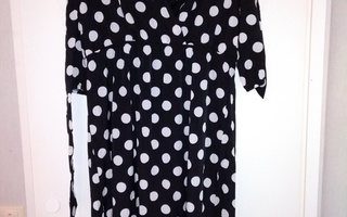 Maxipitkä Polka Dot-mekko, uusi, koko XXL-XXXL