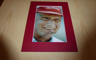 Uusi Niki Lauda Ferrari Formula F1 valokuva ja paspis