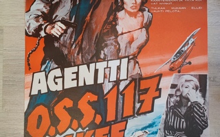Elokuvajuliste AGENTTI O.S.S. 117 ISKEE (1963) 60x40 cm