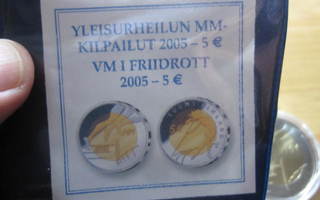 Yleisurheilun MM-kilpailut 2005 juhlaraha 5 euroa kotelossa