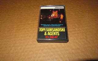 KASETTI:Topi Sorsakoski & Agents : In Beat v.1986 MUSTA KAS.