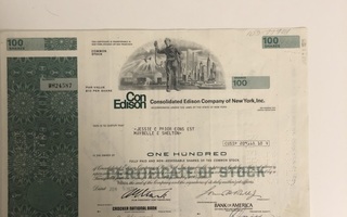 Consolidated Edison Company of New York osakekirja