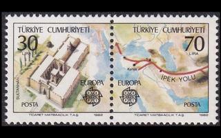 Turkki 2600-1p ** Europa pari (1982)