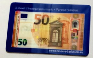 Kolmiulotteinen leikkiraha 50 euroa