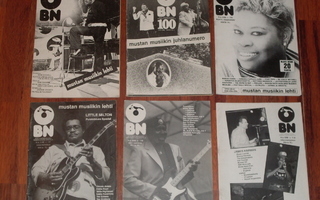 BN Blues News Lehti  1977-1989 (5kpl)