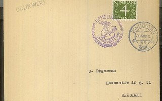 Hollanti 1949 erikoisleimakuori Suomeen