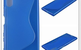 Sony Xperia XZ - Sininen geelikuori & suojakalvo #23277