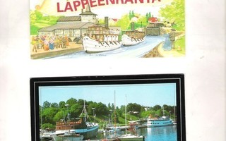 Lappeenranta, 3 kpl. , mm Pitkäranta, taittokortti.