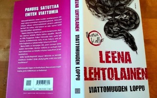 Viattomuuden loppu, Leena Lehtolainen 2017 1.p