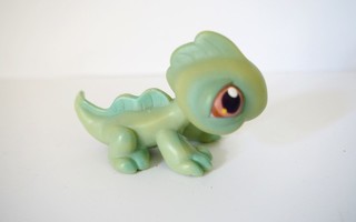 LPS Portable Pets Green Iguana #97 with brown eyes