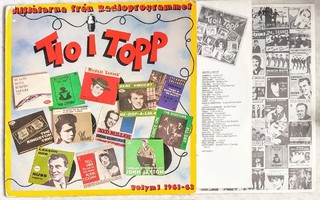 TIO I TOPP Vol. 1 1961-63 – Ruotsal. 2-LP 1980 US/UK hittejä