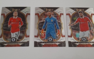 Manchester United Trading Cards, Panini Select  3 kpl