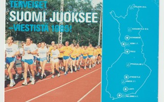 Postileima : UTSJOKI  29.6.1985  Suomi juoksee