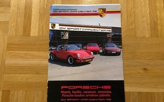 Esite / lehdistökansio Porsche 924 944 911 928, 1988. Suomi