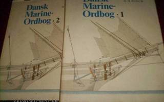 DANSK MARINE-ORDBOG 1-2 näköispainos (Sis.pk:t)