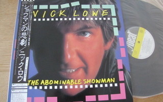 Nick Lowe The Abominable Showman lp japani 1983 obi liite