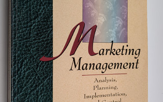 Philip Kotler : Marketing Management : analysis, planning...
