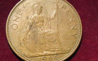 1 penny 1966. Iso-Britannia-Great Britain