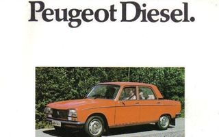 Peugeot 304 ja 504 Diesel -esite, 1976