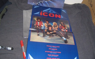 Icon s/t 1984 US LP + poster