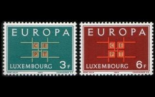 Luxemburg 680-1 ** Europa (1963)