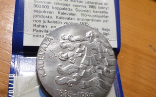 50  mk 1985 Kalevala  150  vuotta   Juhlaraha  Muovitaskussa