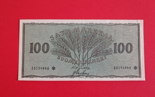 100 markkaa 1955 tähti eli korvaava seteli A 0154946*