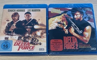 Delta Force 1&2 (Blu-ray) Chuck Norris & Lee Marvin (UUSI)