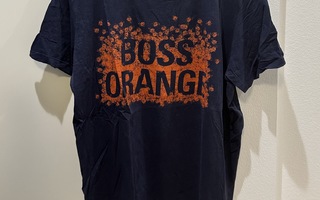 Hugo Boss orange tummansininen t-paita XL