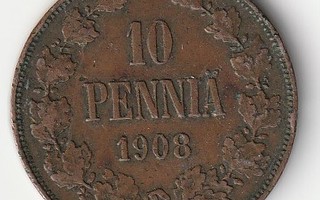 10 Penniä 1908