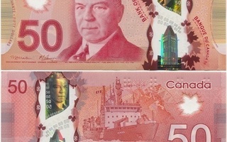 Kanada Canada 50 Dollars 2012 UNC- Polymer uusi sarja