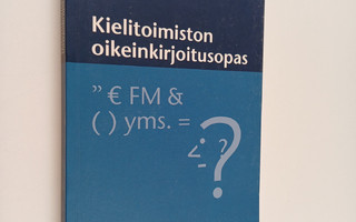 Kielitoimiston oikeinkirjoitusopas