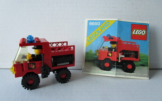 Vintage Lego Town set: 6650 Palo-ja Pelastusauto