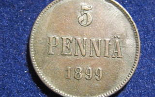 5 penniä 1899
