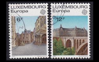 Luxemburg 945-6 o Europa maisemia (1977)