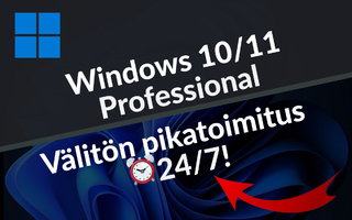Windows 10 / 11 Pro Retail Lisenssi Pikatoimitus!