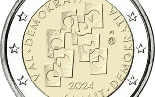 ** SUOMI 2€ 2024 Demokratia UNC pillerissä **