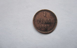 1 penni 1908