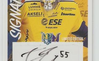 Frans Tuohimaa Jukurit 2022-23  Cardset L E Signature /40