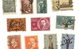 Kreikkalaisia postimerkkejä, 19 kpl