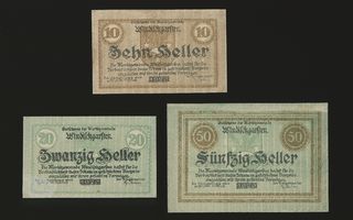 Itävalta 10, 20, 50 Heller, Windischgarsten 1920