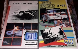 GTV crash master ym. VHS 9kpl + DVD 5kpl