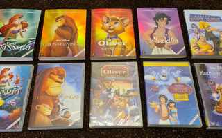 6 x Disney Klassikot Leijonakuningas Aladdin Merenneito yms.