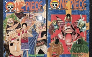 One Piece 20 ja 24 Manga Ruotsiksi